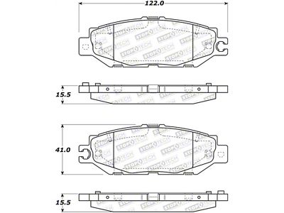 StopTech Street Brake Pads - Rear - 308.06130