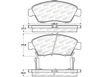 StopTech Street Brake Pads - Rear - 308.06211