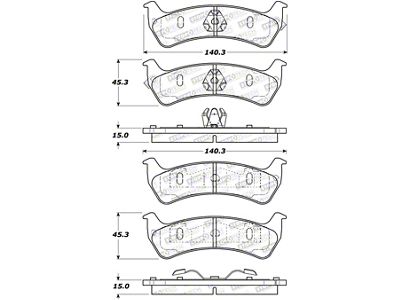 StopTech Street Brake Pads - Rear - 308.06250