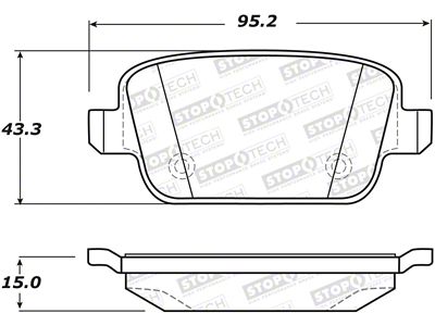 StopTech Street Brake Pads - Rear - 308.13140