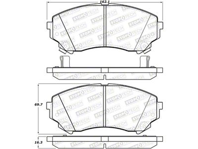 StopTech Street Brake Pads - Rear - 308.13310