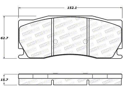 StopTech Street Brake Pads - Rear - 308.13550