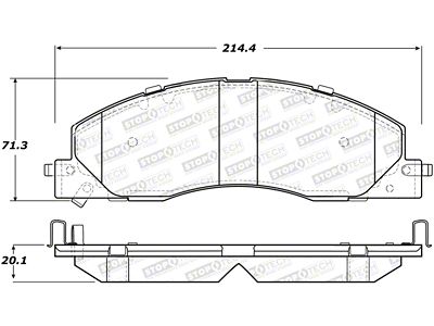 StopTech Street Brake Pads - Rear - 308.13990