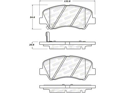 StopTech Street Brake Pads - Rear - 308.15930