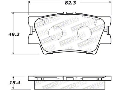StopTech Street Brake Pads - Rear - 308.16320