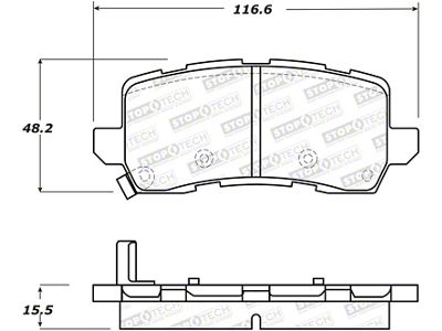 StopTech Street Brake Pads - Rear - 308.16980