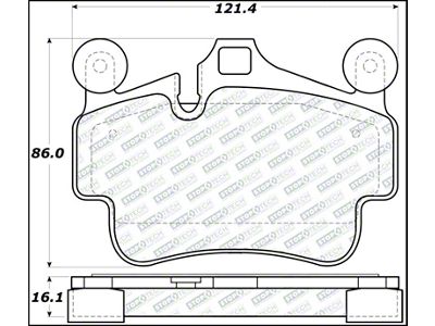 StopTech Street Select 17-18 Porsche 718 Boxster/Cayman w/Ceramic Brakes Front - 305.11350