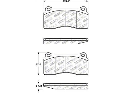 StopTech Street Select Brake Pads - 00-06 Jaguar XKR - 305.08100