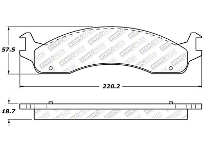 StopTech Street Select Brake Pads - 305.06550