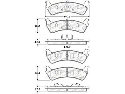 StopTech Street Select Brake Pads - 305.06670