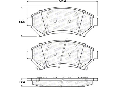 StopTech Street Select Brake Pads - 305.06990