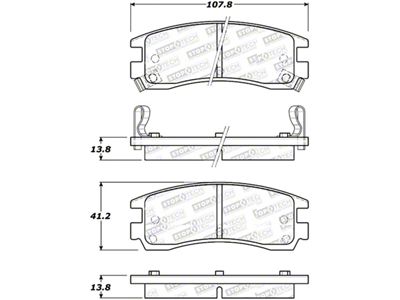 StopTech Street Select Brake Pads - 305.07140