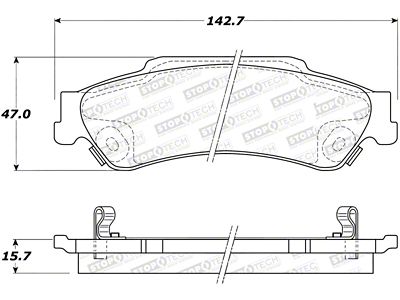 StopTech Street Select Brake Pads - 305.07290