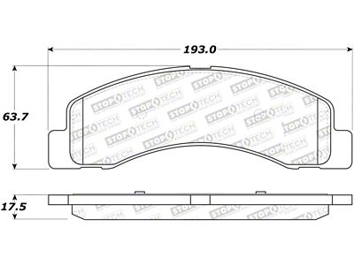 StopTech Street Select Brake Pads - 305.07560
