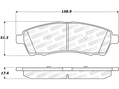 StopTech Street Select Brake Pads - 305.07570