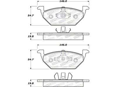 StopTech Street Select Brake Pads - 305.07680