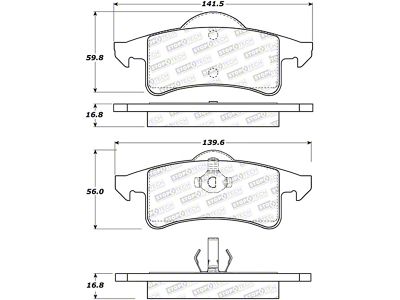 StopTech Street Select Brake Pads - 305.07910