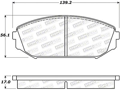 StopTech Street Select Brake Pads - 305.07930