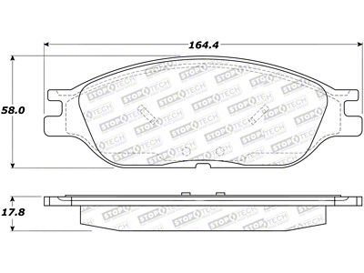 StopTech Street Select Brake Pads - 305.08030