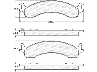 StopTech Street Select Brake Pads - 305.08210