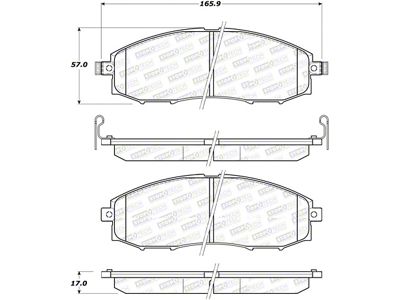 StopTech Street Select Brake Pads - 305.08300