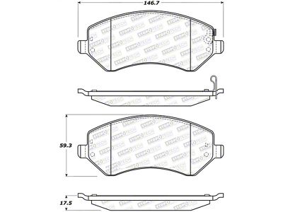 StopTech Street Select Brake Pads - 305.08560