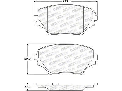 StopTech Street Select Brake Pads - 305.08620