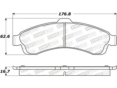 StopTech Street Select Brake Pads - 305.08820