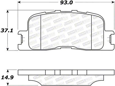 StopTech Street Select Brake Pads - 305.08850