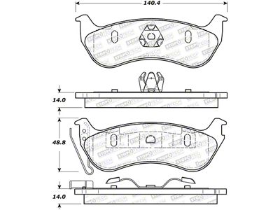 StopTech Street Select Brake Pads - 305.09640