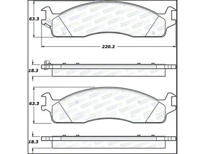 StopTech Street Select Brake Pads - 305.09650