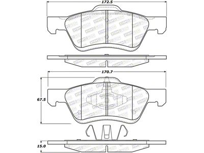 StopTech Street Select Brake Pads - 305.10470