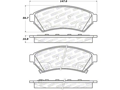StopTech Street Select Brake Pads - 305.10750
