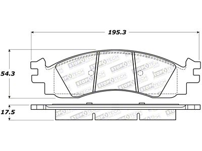 StopTech Street Select Brake Pads - 305.11580
