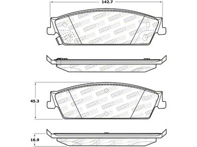 StopTech Street Select Brake Pads - 305.11940