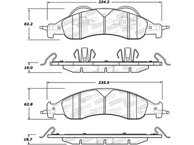 StopTech Street Select Brake Pads - 305.12780