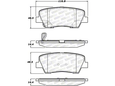 StopTech Street Select Brake Pads - 305.12840