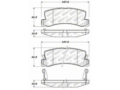 StopTech Street Select Brake Pads - Front - 305.03250