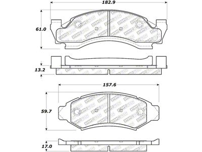 StopTech Street Select Brake Pads - Front - 305.03750