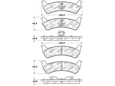StopTech Street Select Brake Pads - Front - 305.06250