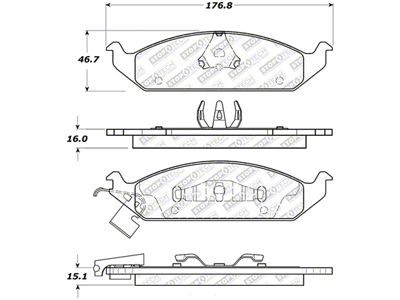 StopTech Street Select Brake Pads - Front - 305.06500
