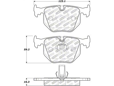 StopTech Street Select Brake Pads - Front - 305.06830