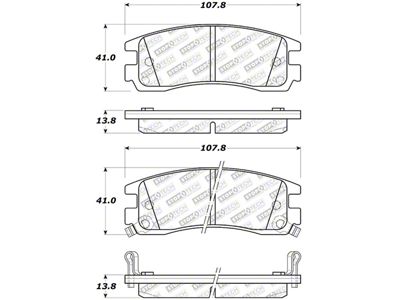 StopTech Street Select Brake Pads - Front - 305.06980