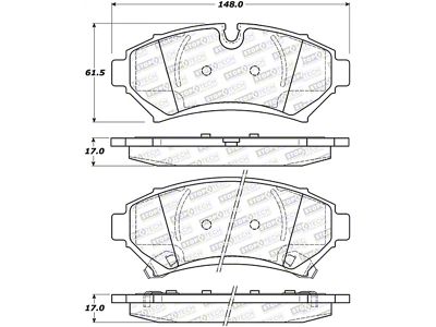 StopTech Street Select Brake Pads - Front - 305.07530