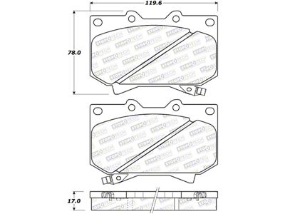 StopTech Street Select Brake Pads - Front - 305.08120