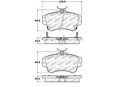StopTech Street Select Brake Pads - Front - 305.08410