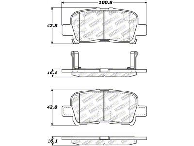 StopTech Street Select Brake Pads - Front - 305.08650