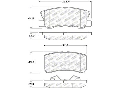 StopTech Street Select Brake Pads - Front - 305.08680