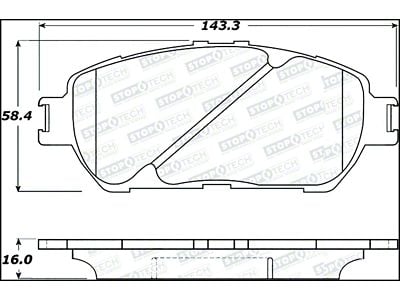 StopTech Street Select Brake Pads - Front - 305.09060