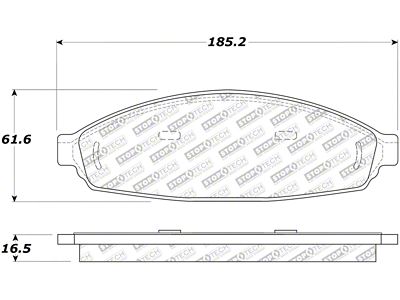 StopTech Street Select Brake Pads - Front - 305.09310